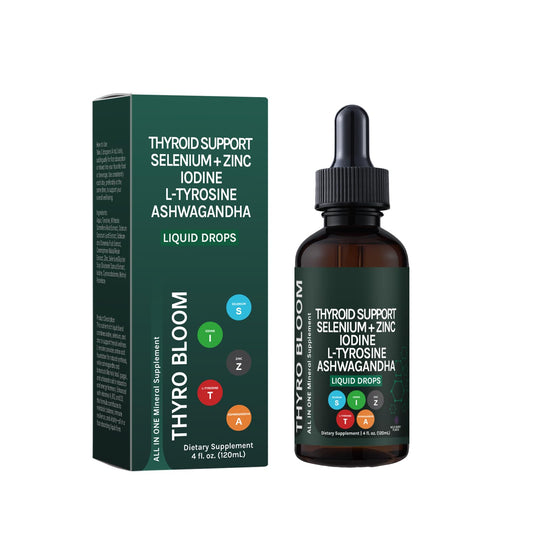 YATIME Thyroid Support Drops bottle front view for vegan energy support