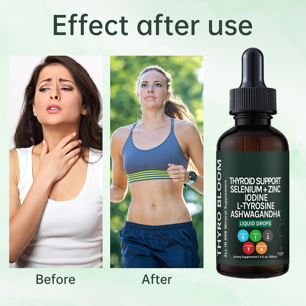 YATIME Thyroid Support Drops vegan non-GMO gluten-free label