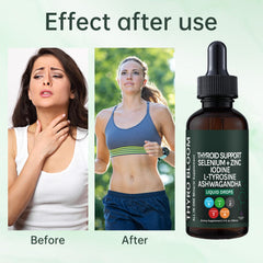YATIME Thyroid Support Drops vegan non-GMO gluten-free label
