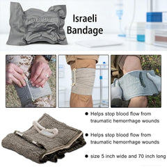 YChoolco IFAK contents spread highlighting the 34-piece kit for emergencies.
