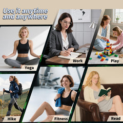 YDFAC Lymphatic Massager on arms for toning feel and relaxation.