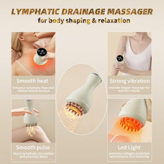 YDFAC Lymphatic Massager on neck for tension relief and skin tone support.