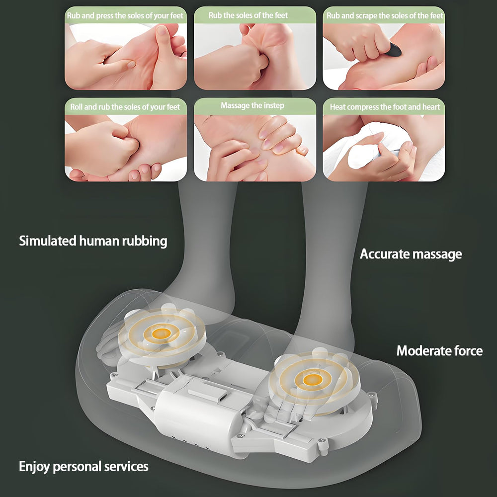 Yehenarn foot massager offers three intensity levels for customizable massage sessions.