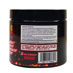 Yep Strength Wake The Faith Up label closeup highlighting flavors and ingredients