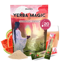 Yerba Magic hydration-energy watermelon stick pack for on-the-go refreshment