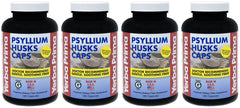 Yerba Prima Psyllium Husks Caps bottle front supports daily regularity with natural fiber.