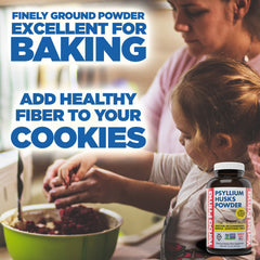 Ingredient label emphasizing single-ingredient psyllium and no additives.