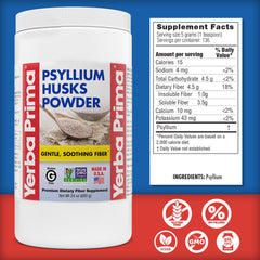 Yerba Prima powder dissolves easily in juice, water, or smoothies