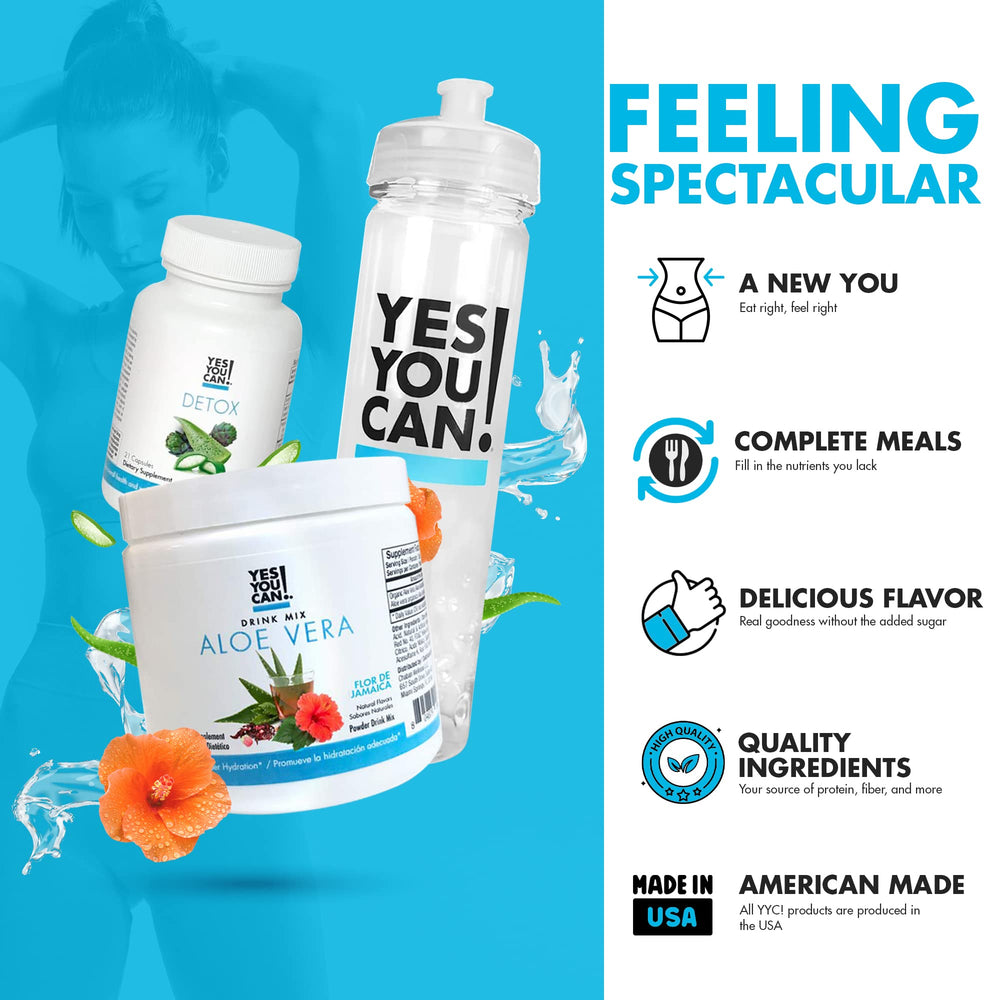 Yes You Can! Aloe drink pineapple flavor ready to enjoy on the go