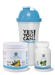 Yes You Can! Detox Kit Capsules displayed, offering a simple daily cleanse option for busy mornings.