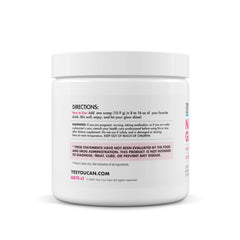 Yes You Can! Natural Glow ingredients lineup highlights biotin, hyaluronic acid, and vitamins.