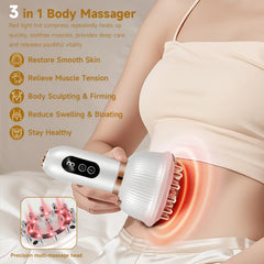 Yetypy 3-In-1 body shaper side view for travel-friendly wireless use.