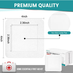 YHOVID gauze pad center nonstick eases painless removal.