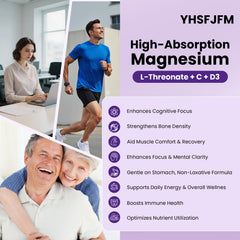 YHSFJFM Vitamin C and D3 offer supportive daily nutrients.
