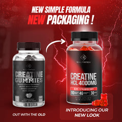 Yi Nutrition Creatine HCL Gummy jar closeup showing texture and color