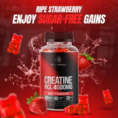 Yi Nutrition Creatine HCL Gummy open bottle cap ready to grab