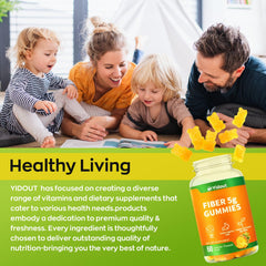 Yidout ingredients panel showcases prebiotic fiber and probiotic blend