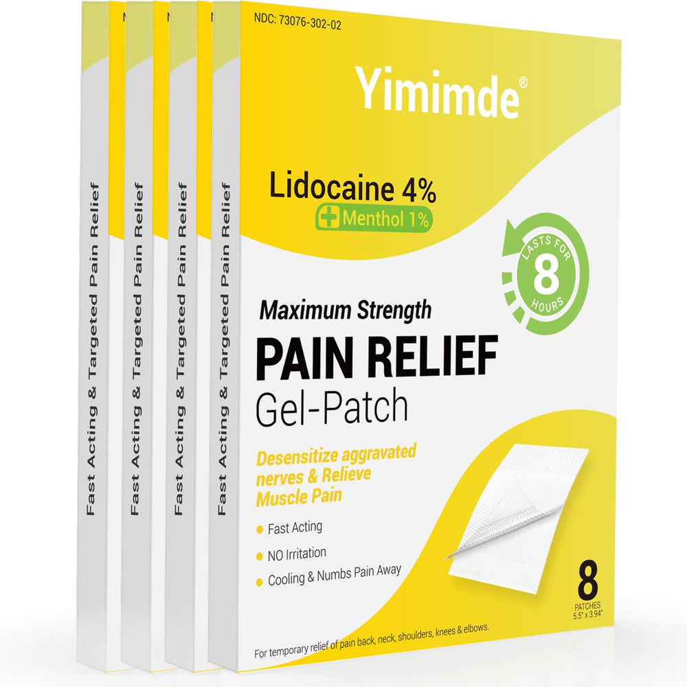 Yimimde lidocaine-menthol patch for back relief offering fast numbness and targeted comfort