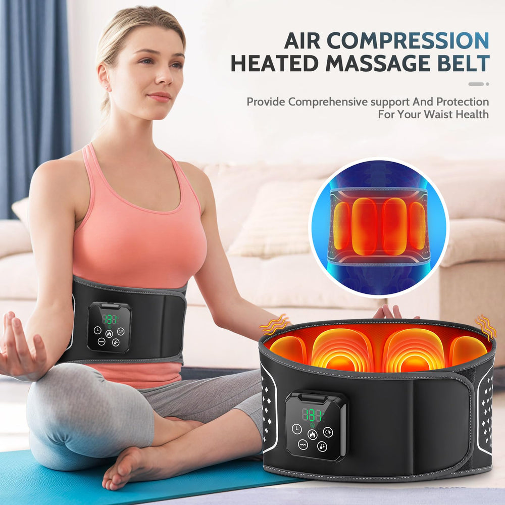 Yincook cordless back massager battery enables wireless, on-the-go relief.