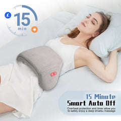 Yincook four kneading nodes deliver deep tissue massage across back and shoulders.
