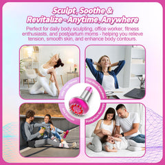 Yincook lifestyle shot demonstrates portable self-care and daily sculpting routine.