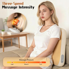 Yincook neck pillow heat option providing warmth to ease neck tension during travel