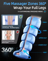 YINGGG 360 full-leg wrap simulating kneading for improved circulation.