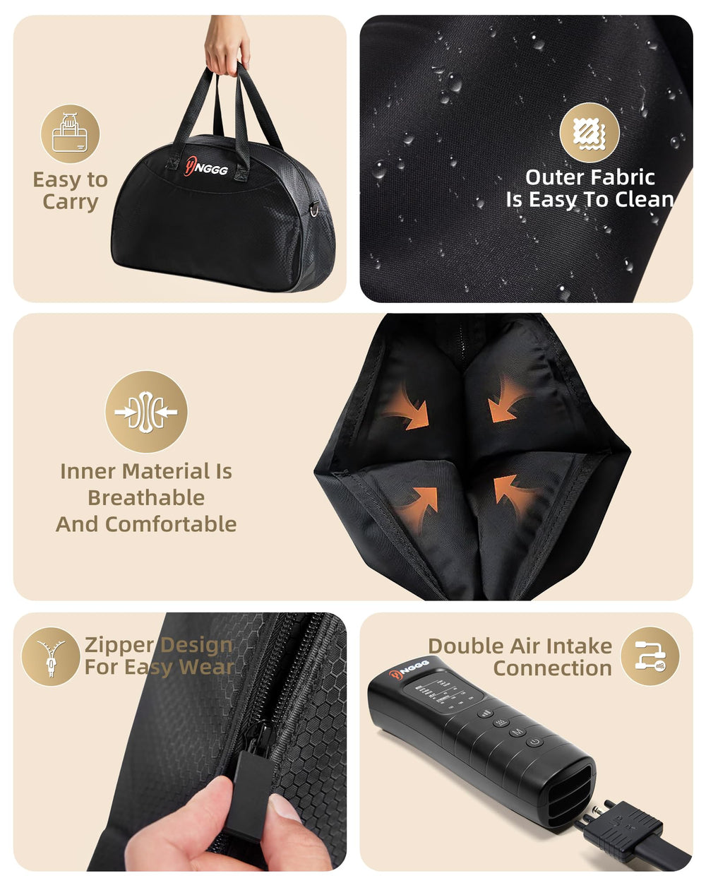 YINGGG portable gym bag for convenient on-the-go massage sessions