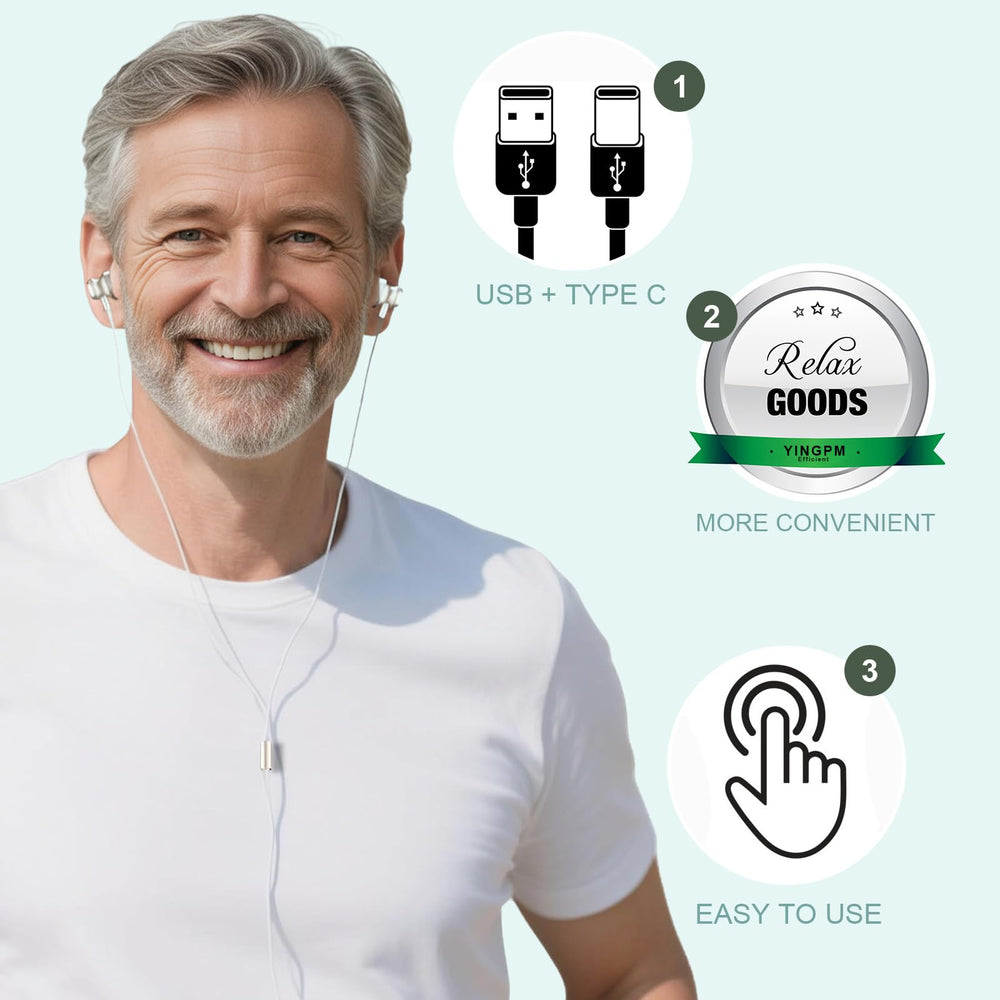YINGPM USB-C recharge port enables on-the-go power and quick top-ups
