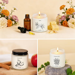 YINUO LIGHT Lemon Citrus and Lemongrass candle for bright, uplifting ambience
