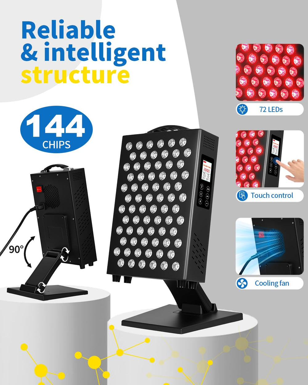 YIPFREE built-in cooling fan helps comfortable operation.