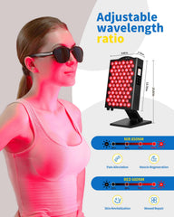 YIPFREE red light panel side view highlighting slim profile for compact spaces.