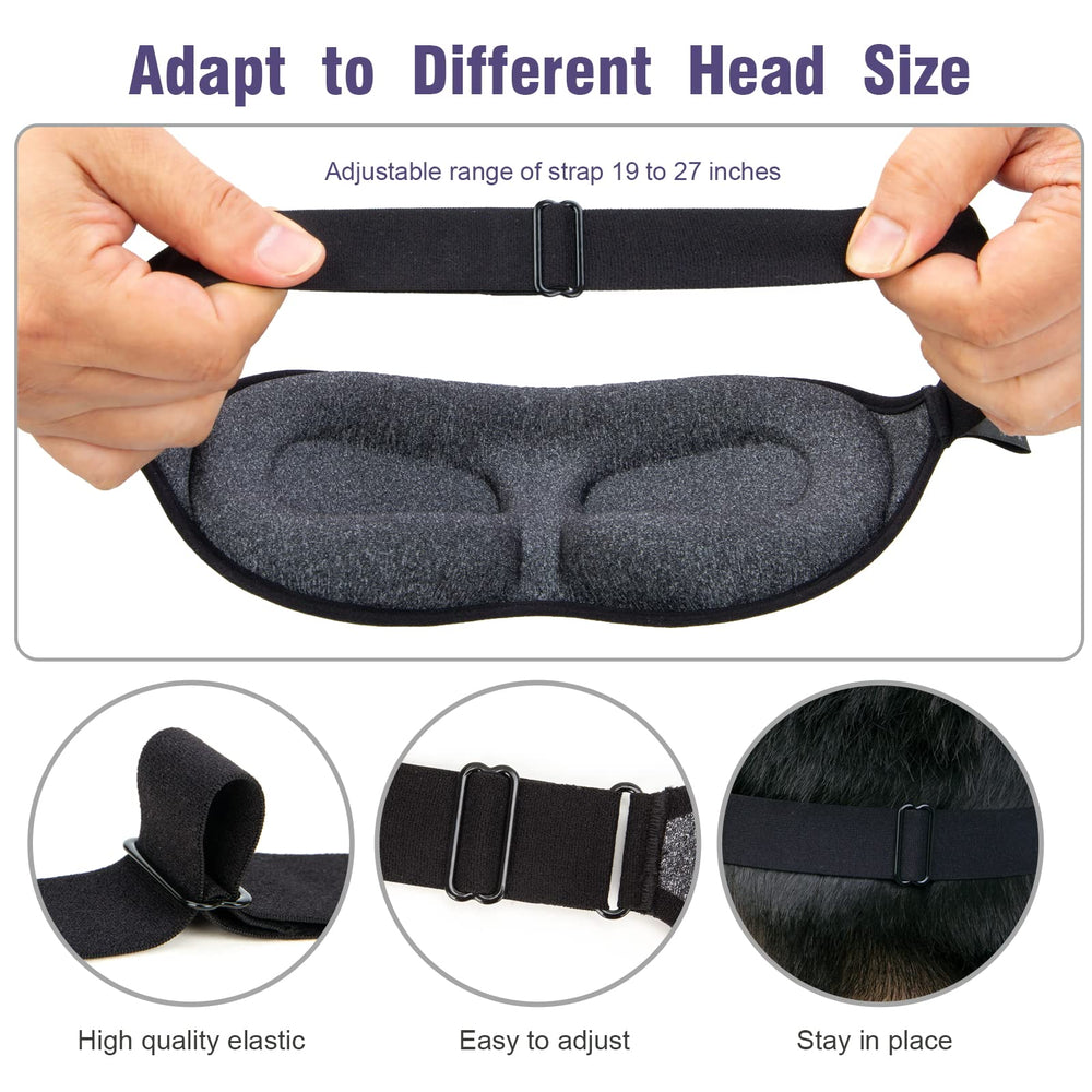 Adjustable headband provides secure fit without catching hair