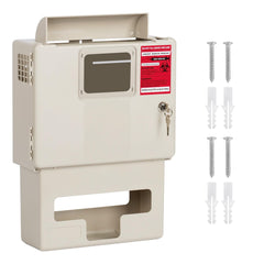 YJNAUPAI wall-mount 5qt sharps container with locking lid for secure disposal.