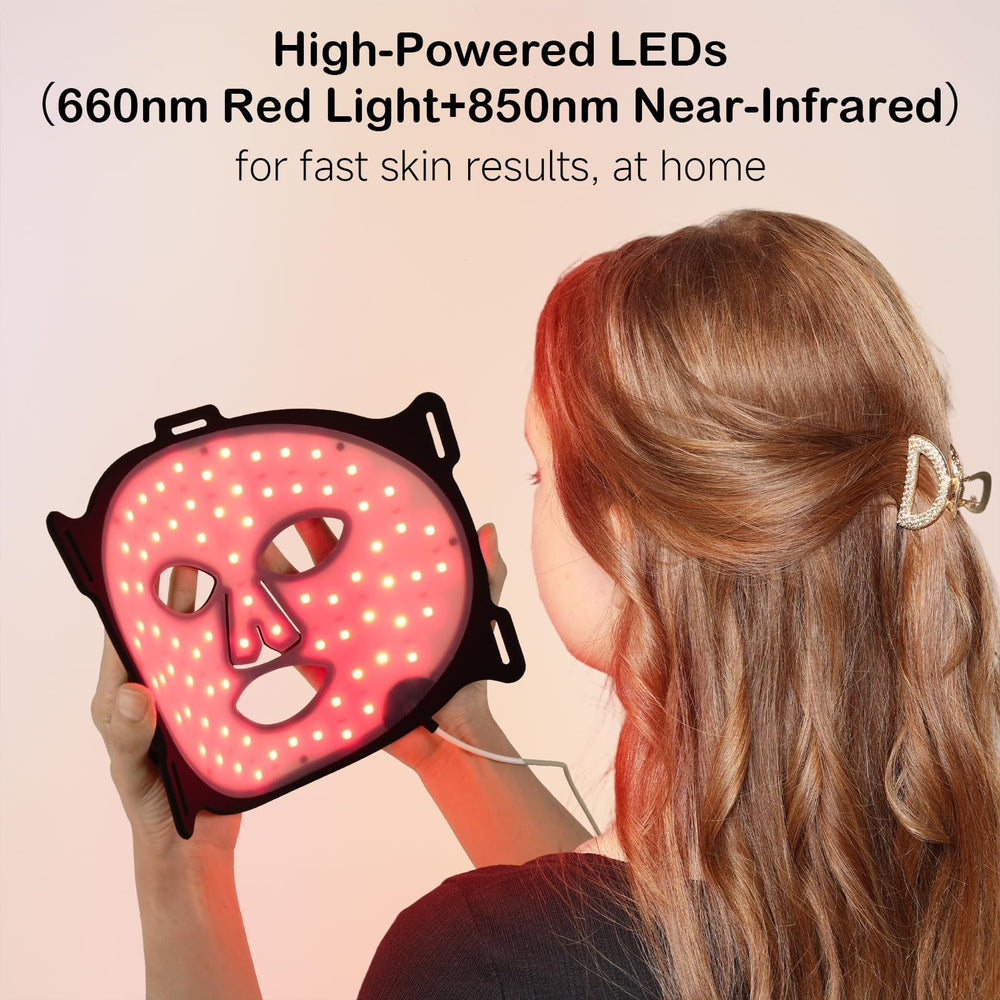 YKeluxon dual-wavelength 660-850nm LEDs enable precise light therapy.