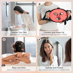 YKeluxon Home-use facial phototherapy facilitates convenient skincare routines.