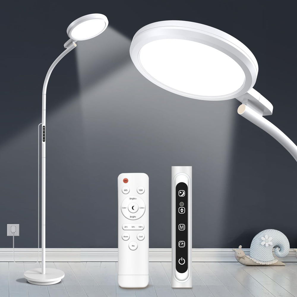 YKoliron light therapy lamp front view for a soft, glare-free home glow.