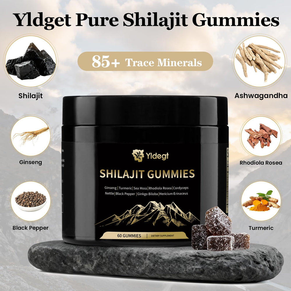 Close-up of Yldegt gummies showing chewy texture and natural sweetness