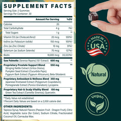 YLVARIN THORIA Saw Palmetto Gummies in gym bag for on-the-go wellness.
