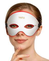 YNTU red light eye mask heated front view for relaxing tired eyes.