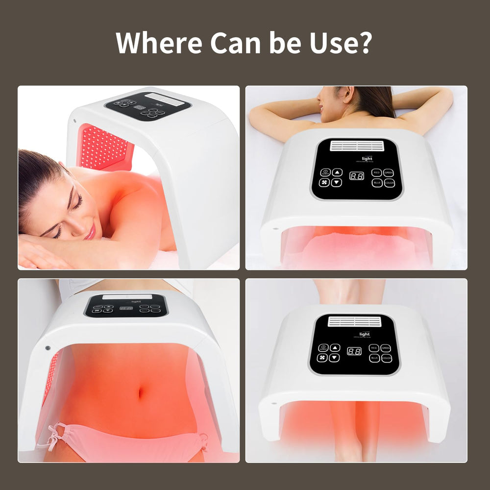 YOARDAH LED Face Red Light Mask neck and body use for broader coverage