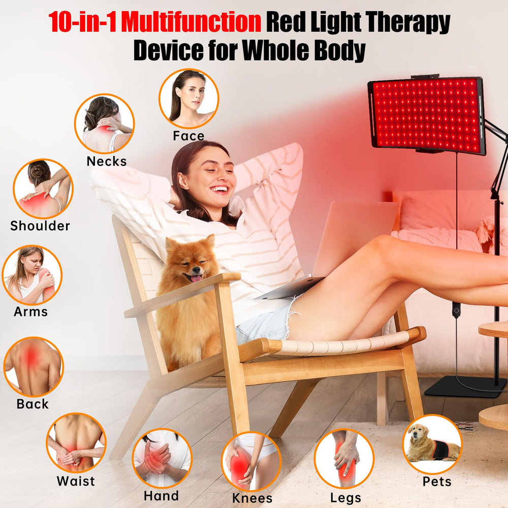 YOEYOU lamp with stand and belt for flexible positioning.