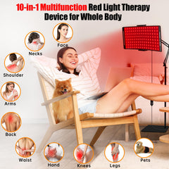 YOEYOU lamp with stand and belt for flexible positioning.