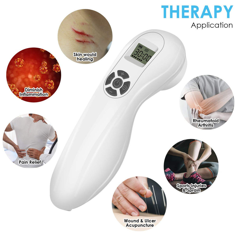 yofalo portable cold laser use on knee for joint support