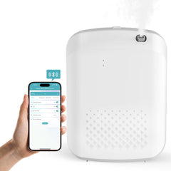 Yofuly Scent Air Machine wall-mounted diffuser, space-saving and discreet fragrance for large rooms.