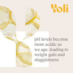 Close-up of Yoli Alkalete label showing its mineral blend