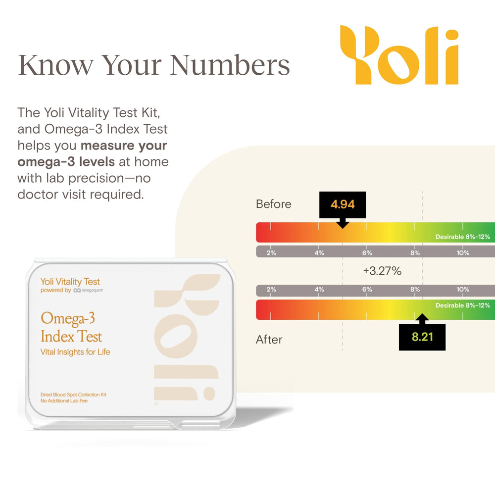 Yoli Vitality Test Kit hand-held finger-prick sample for analysis