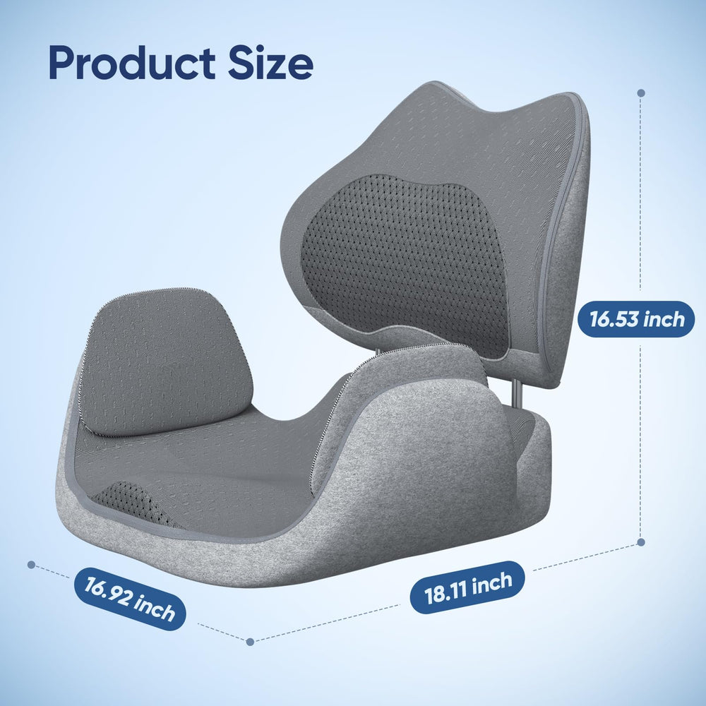 Yolid cushion showing dual-side airbags and glute airbags for targeted hip massage.