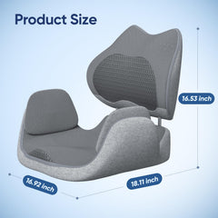 Yolid cushion showing dual-side airbags and glute airbags for targeted hip massage.