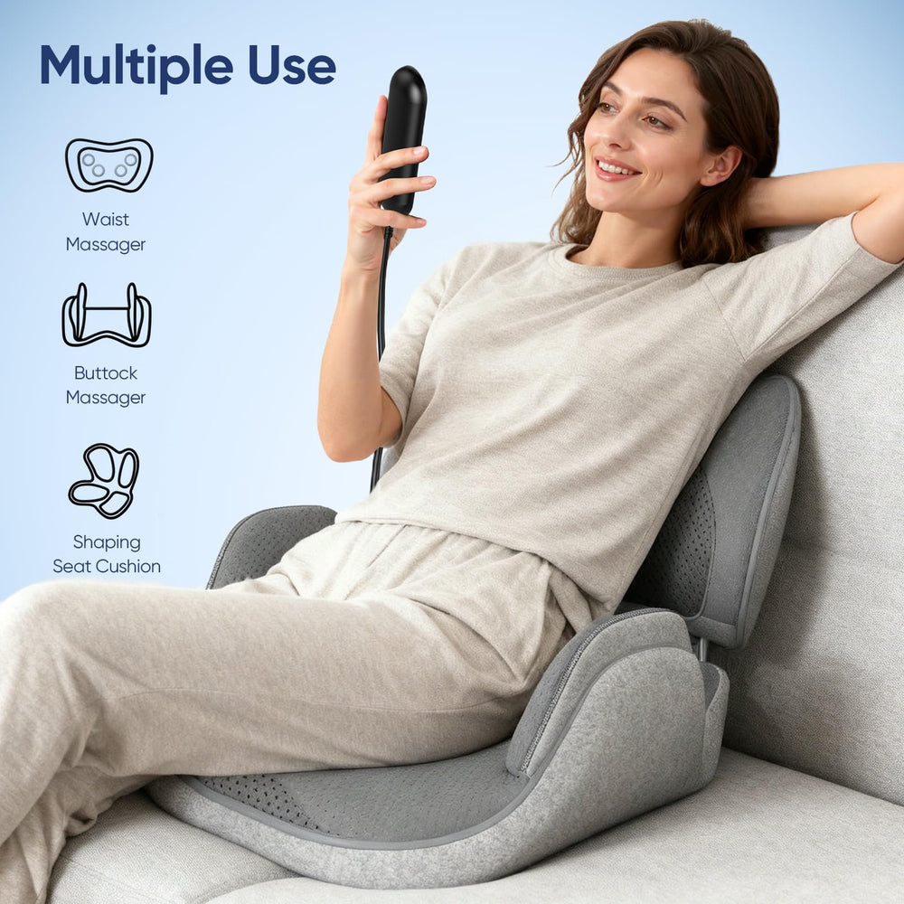 Yolid heated waist therapy delivers deep heat for muscle relief.
